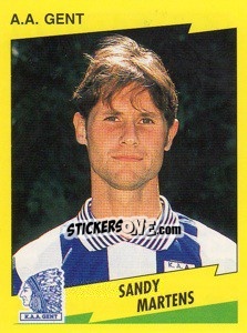 Figurina Sandy Martens - Football Belgium 1997-1998 n. 157 - Panini