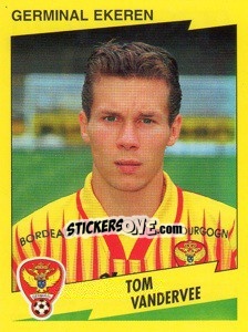 Sticker Tom Vandervee - Football Belgium 1997-1998 - Panini