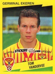 Figurina Tom Vandervee - Football Belgium 1997-1998 n. 165 - Panini