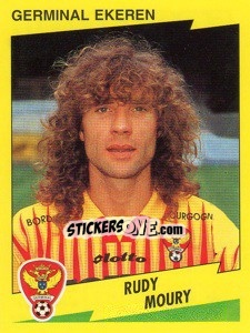 Sticker Rudy Moury - Football Belgium 1997-1998 - Panini