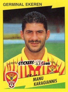 Sticker Manu Karagiannis - Football Belgium 1997-1998 n. 170 - Panini