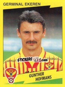 Sticker Gunther Hofmans - Football Belgium 1997-1998 - Panini