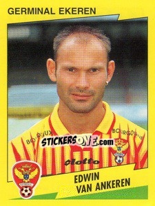 Sticker Edwin Van Ankeren - Football Belgium 1997-1998 - Panini