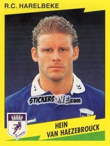 Sticker Hein Van Haezebrouck - Football Belgium 1997-1998 - Panini