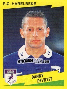 Sticker Danny Devuyst - Football Belgium 1997-1998 n. 186 - Panini