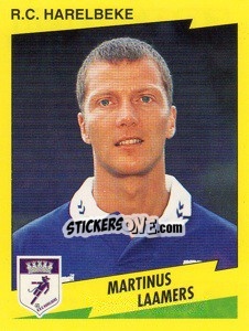 Sticker Martinus Laamers - Football Belgium 1997-1998 - Panini