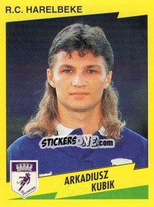 Figurina Arkadiusz Kubik - Football Belgium 1997-1998 - Panini