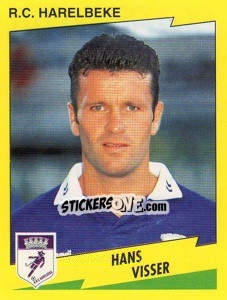 Sticker Hans Visser - Football Belgium 1997-1998 n. 190 - Panini