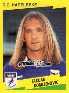 Cromo Fabijan Komljenovc - Football Belgium 1997-1998 - Panini