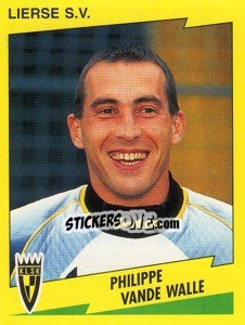 Sticker Philippe Vande Walle - Football Belgium 1997-1998 - Panini