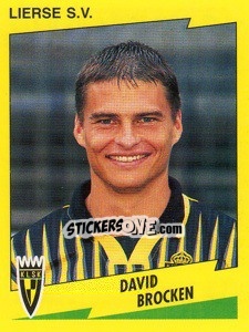 Sticker David Brocken - Football Belgium 1997-1998 - Panini
