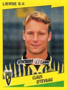 Sticker Claus Eftevaag - Football Belgium 1997-1998 - Panini