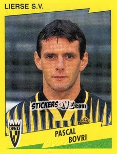 Sticker Pascal Bovri - Football Belgium 1997-1998 n. 208 - Panini