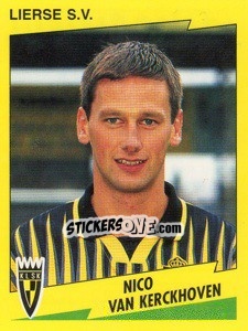 Sticker Nico Van Kerckhoven - Football Belgium 1997-1998 - Panini