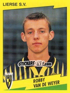 Figurina Robby Van De Wayer - Football Belgium 1997-1998 - Panini