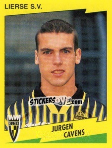 Sticker Jurgen Cavens - Football Belgium 1997-1998 - Panini