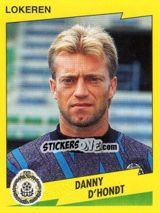 Cromo Danny D'Hondt - Football Belgium 1997-1998 - Panini