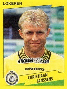 Sticker Christiaan Janssens - Football Belgium 1997-1998 - Panini