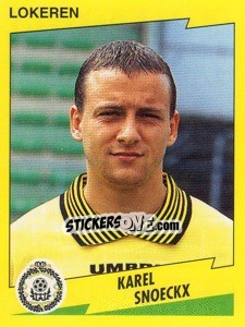 Cromo Karel Snoeckx - Football Belgium 1997-1998 - Panini