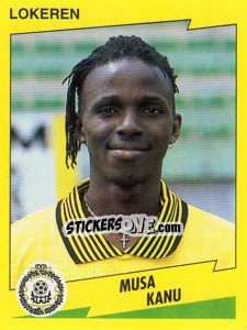Figurina Musa Kanu - Football Belgium 1997-1998 - Panini