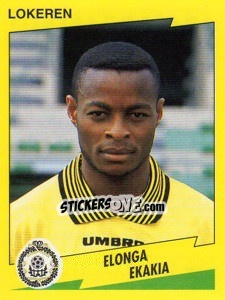 Sticker Elonga Ekakia - Football Belgium 1997-1998 - Panini