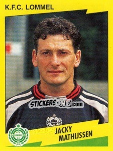Sticker Jacky Mathijssen - Football Belgium 1997-1998 - Panini