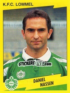 Sticker Daniel Nassen - Football Belgium 1997-1998 - Panini