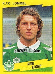 Sticker Rene Klomp - Football Belgium 1997-1998 - Panini