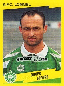 Sticker Didier Segers - Football Belgium 1997-1998 - Panini