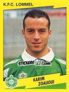 Sticker karim Zouaoui - Football Belgium 1997-1998 - Panini