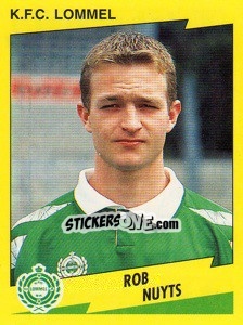 Sticker Rob Nuyts - Football Belgium 1997-1998 - Panini