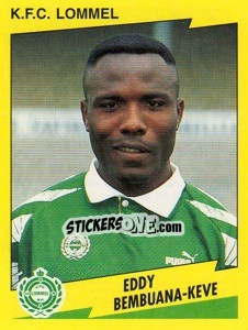 Sticker Eddy Bembuana-Keve - Football Belgium 1997-1998 - Panini