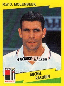 Figurina Michel Rasquin - Football Belgium 1997-1998 - Panini