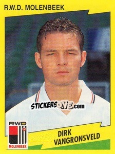 Sticker Dirk Vangronsveld - Football Belgium 1997-1998 - Panini