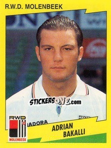 Figurina Adrian Bakalli - Football Belgium 1997-1998 - Panini