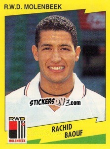 Figurina Rachid Baouf - Football Belgium 1997-1998 - Panini