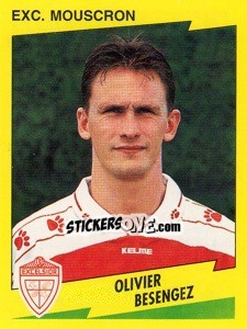 Sticker Olivier Besengez - Football Belgium 1997-1998 - Panini