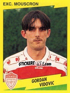 Figurina Gordan Vidovic - Football Belgium 1997-1998 - Panini