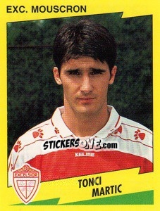 Sticker Tonci Martic - Football Belgium 1997-1998 - Panini