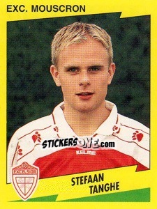 Sticker Stefaan Tanghe - Football Belgium 1997-1998 - Panini