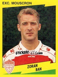 Sticker Zoran Ban - Football Belgium 1997-1998 - Panini