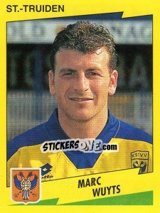 Sticker Marc Wuyts - Football Belgium 1997-1998 - Panini