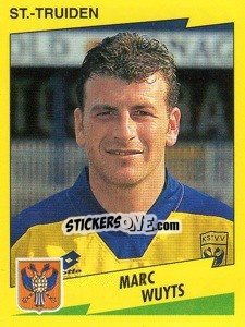 Sticker Marc Wuyts - Football Belgium 1997-1998 n. 329 - Panini