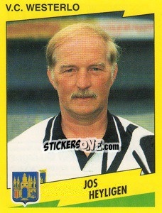 Sticker Jos Heyligen (entraineur) - Football Belgium 1997-1998 - Panini
