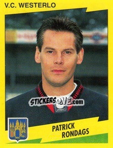 Sticker Patrick Rondags - Football Belgium 1997-1998 n. 334 - Panini