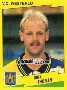 Sticker Dirk Thoelen - Football Belgium 1997-1998 n. 335 - Panini