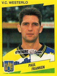 Sticker Paul Franken - Football Belgium 1997-1998 n. 336 - Panini