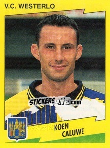 Sticker Koen Caluwe - Football Belgium 1997-1998 n. 338 - Panini