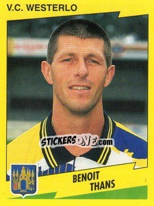 Cromo Benoit Thans - Football Belgium 1997-1998 - Panini