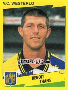 Sticker Benoit Thans - Football Belgium 1997-1998 n. 344 - Panini